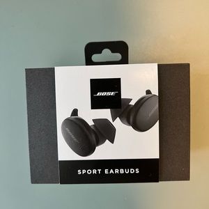 NEW Bose wireless headphones black sport earbuds